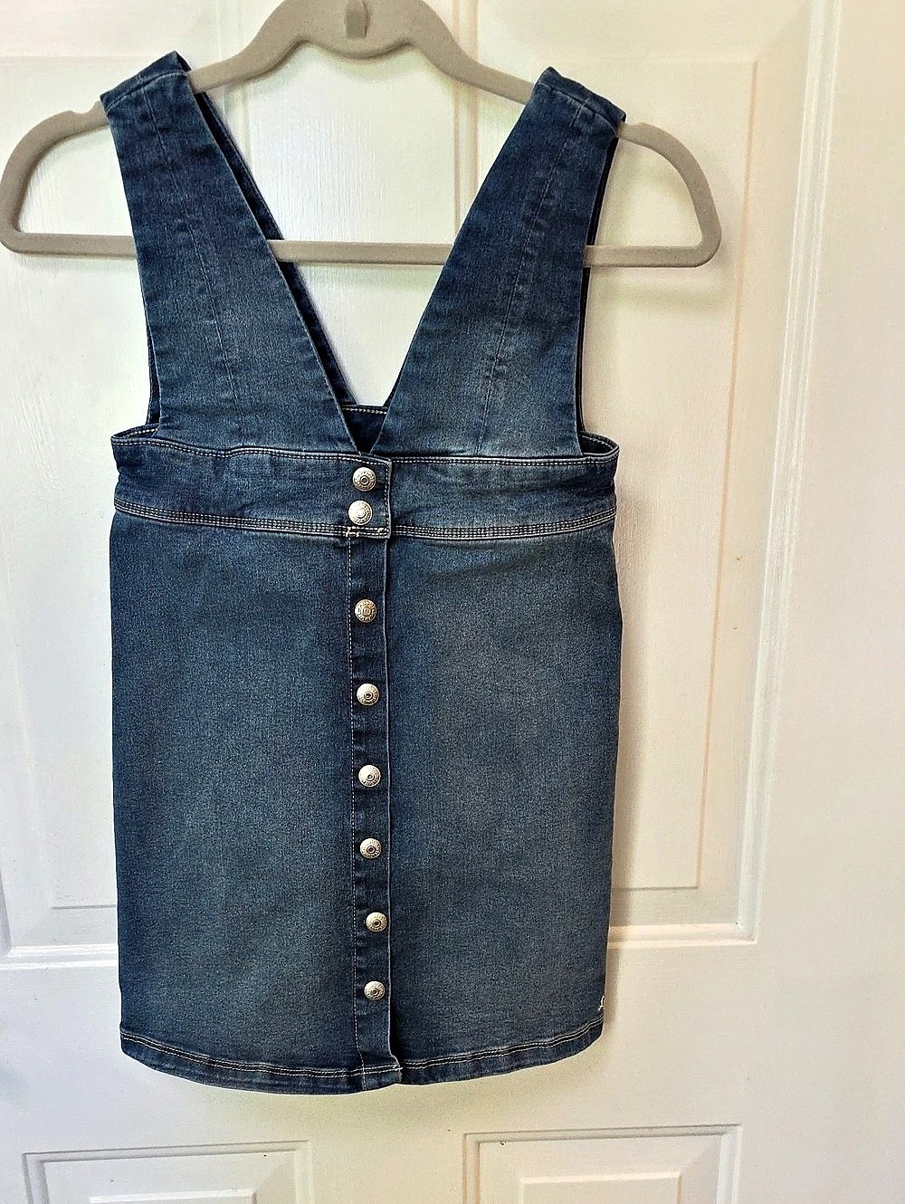 Levis Denim Overall Mini Dress in Blue Size 7 Like New